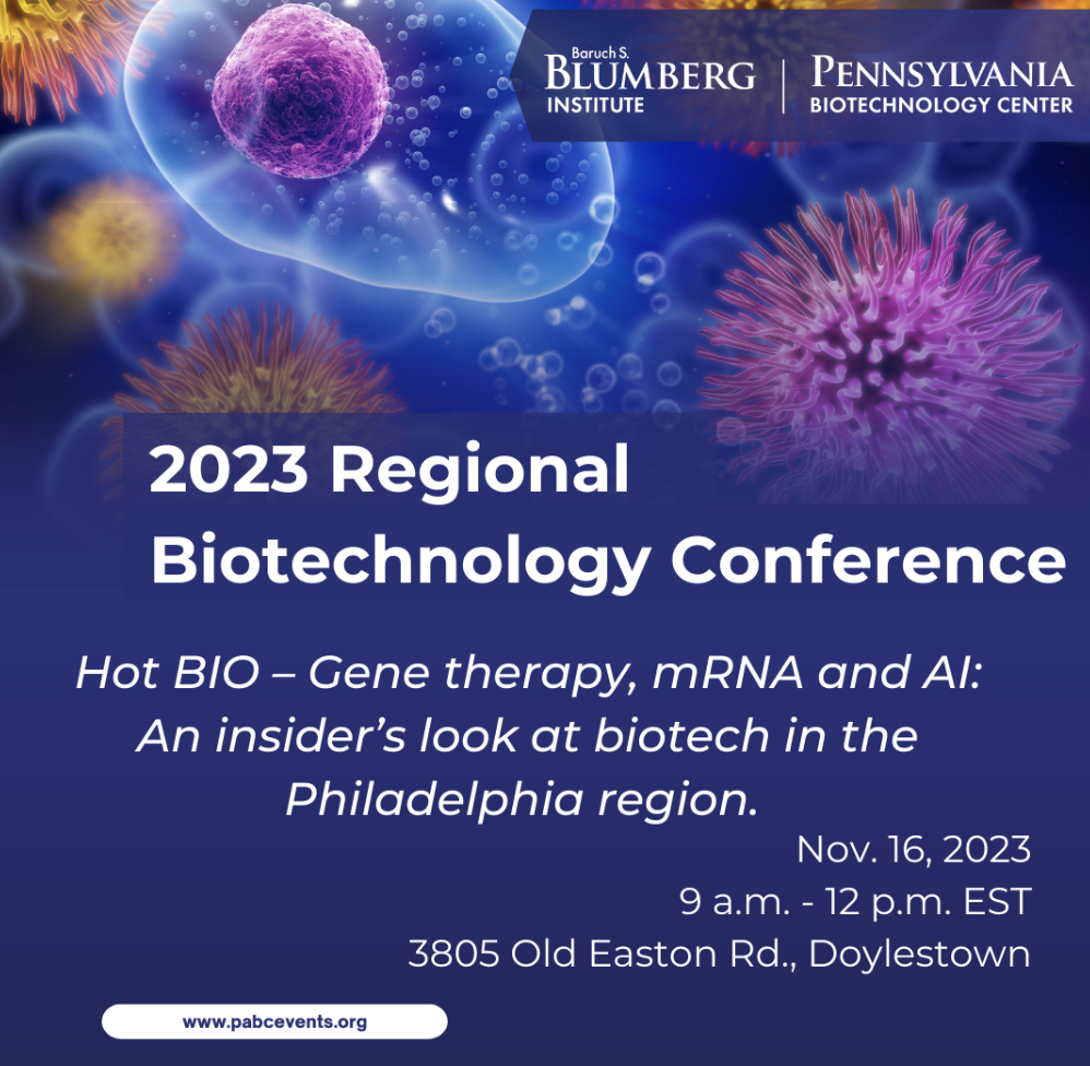 2023 Regional Biotechnology Conference Life Sciences PA